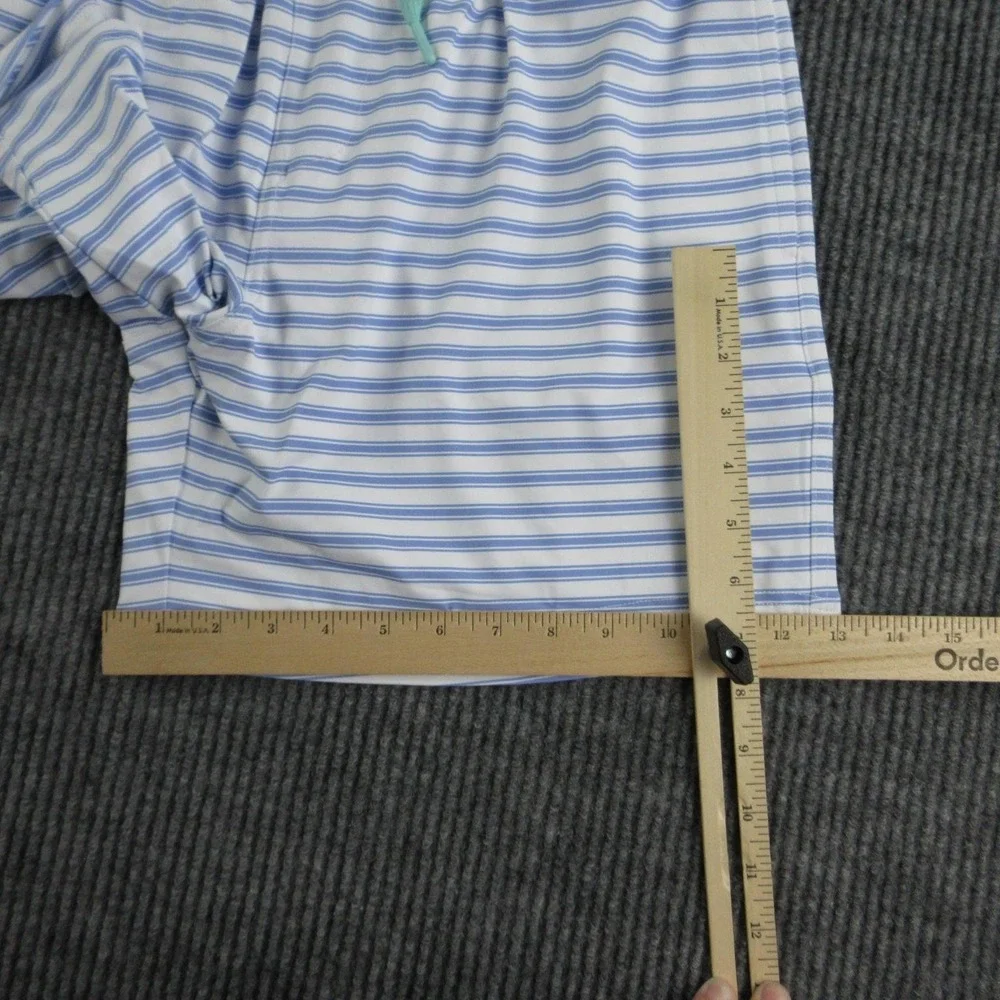 Henry Duvall Swim Shorts Mens M Blue White Striped Trunks Lined Drawstring NWT